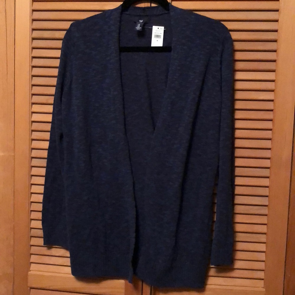 NWT GAP Blue Cardigan Size M